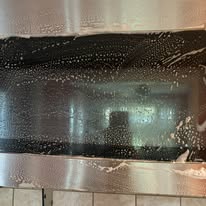Microwave during cleaning